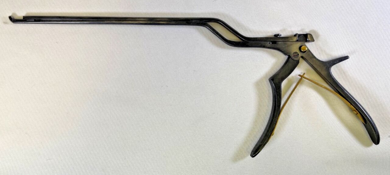 Blackened Bayonet Detachable 4mm x 40deg Up x 11" Kerrison Rongeur Neuro Spine — photo 1
