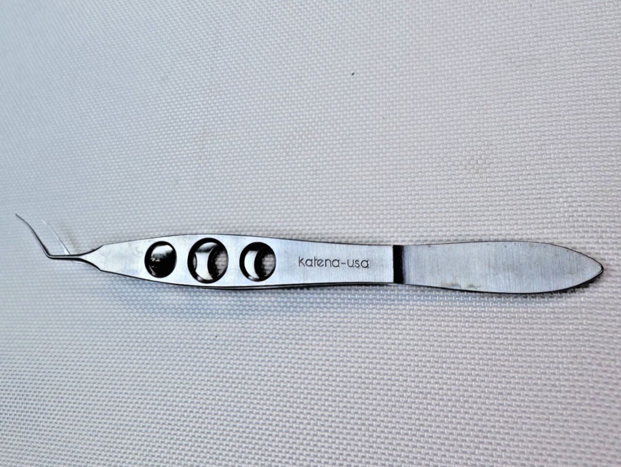 KATENA USA K5-5080 Kraff Capsule Tag Forceps Angled Shafts — photo 1