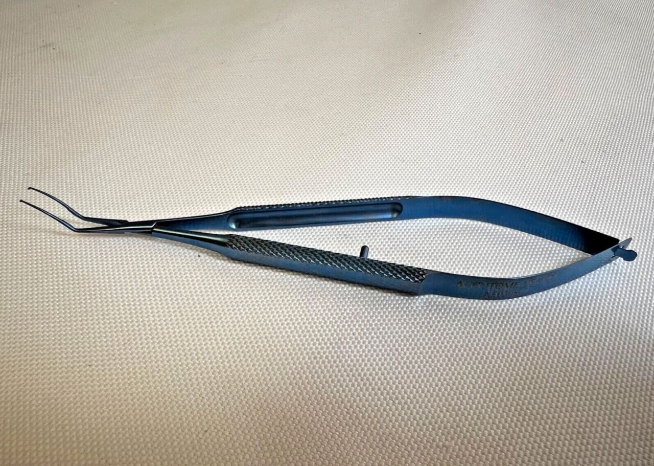 ACCUTOME AF0308C Utrata Titanium Ophthalmic Capsulorhexis Forceps