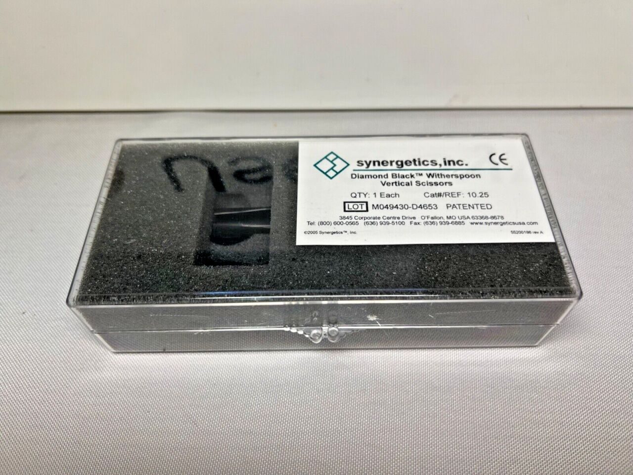 SYNERGETICS D4653 Diamond Black Witherspoon Vertical Scissors w/ Alcon Handle — photo 9