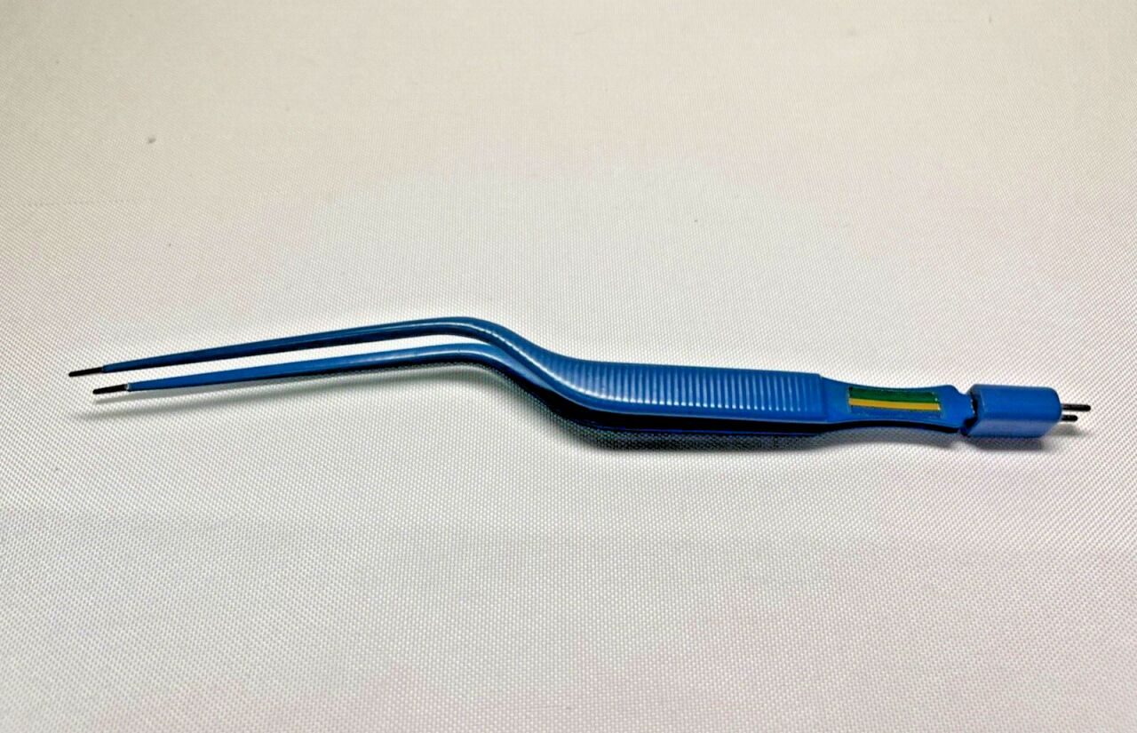 CODMAN 80-2994 Titanium Bayonet Bipolar Forceps 1.5mm Tip X 8-3/4" Length