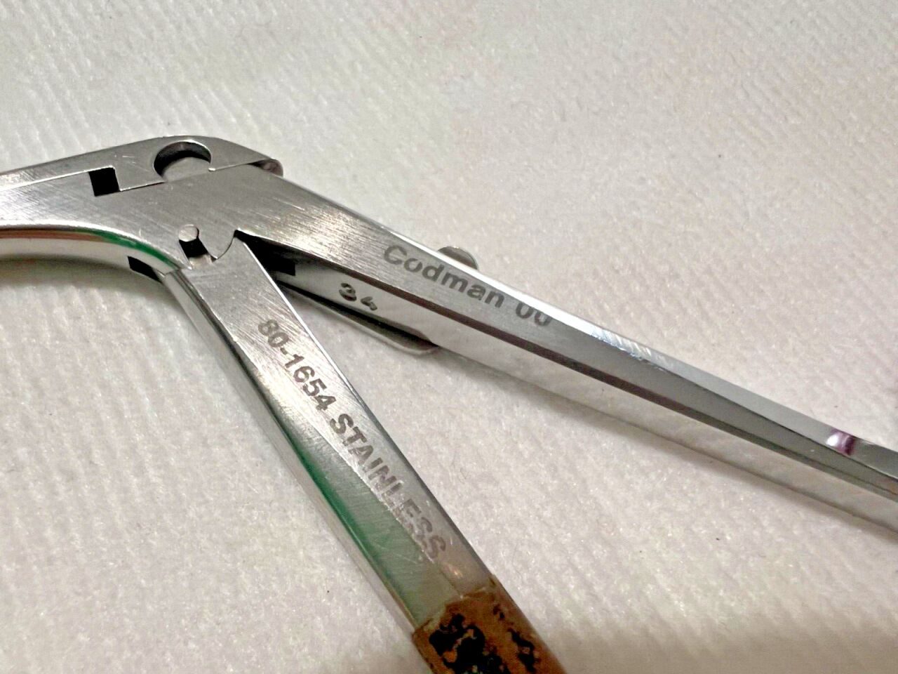 CODMAN 80-1654 Williams Discectomy Forceps 2mm Bite Single Tooth 5-1/2" Length — photo 6