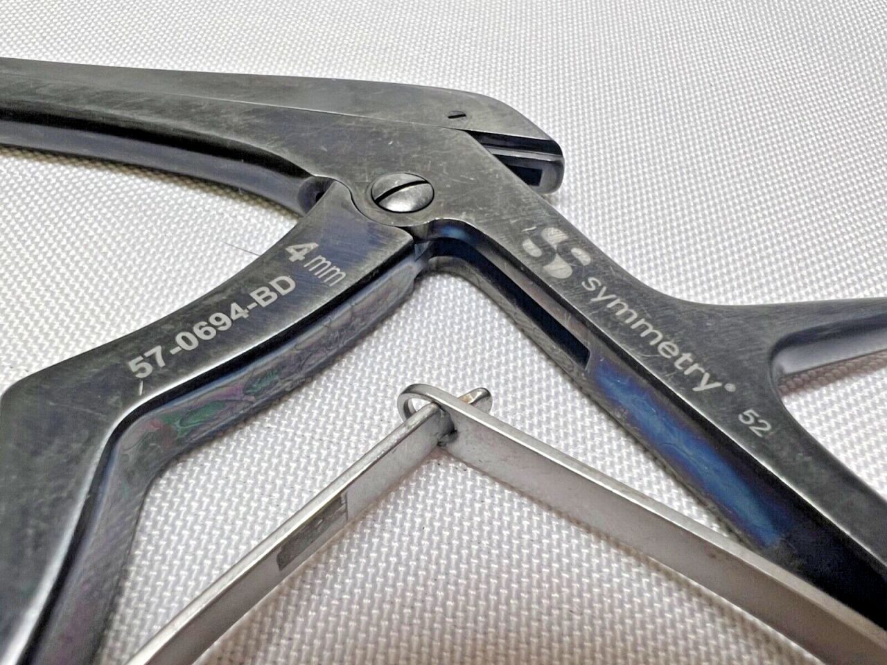 SYMMETRY 57-0694-BD , 8" Length Micro Kerrison Rongeur 4mm X 40deg Up Bite — photo 2