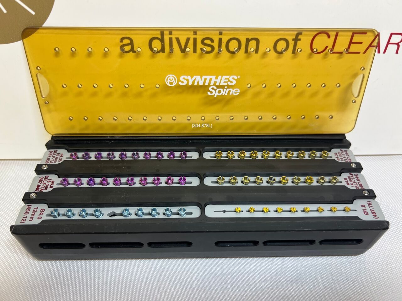 SYNTHES 304.878L Cervical Spine Locking Plate Screw Set — photo 1
