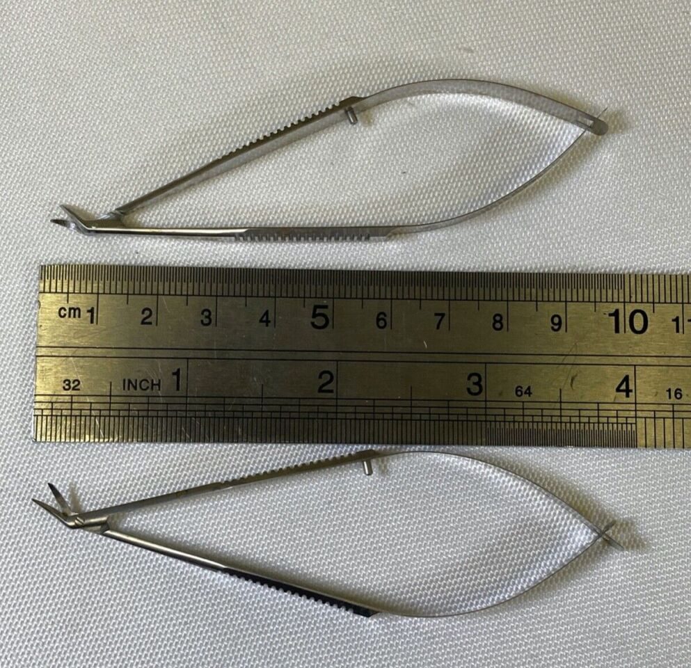 KARL STORZ E-3231L & E-3231R Miniature Corneal Scissors Left & Right 10cm — photo 6