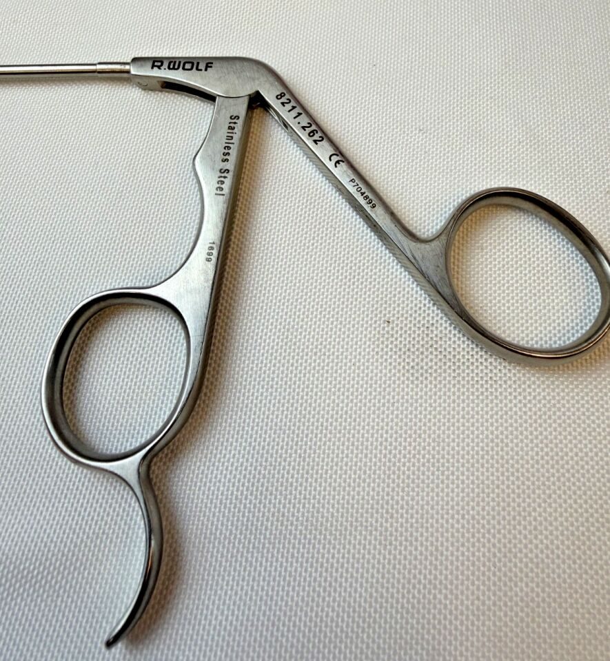 R. WOLF 8211.262 ENT Alligator Scissors Wedge Dissection Scissors Down Curved — photo 7