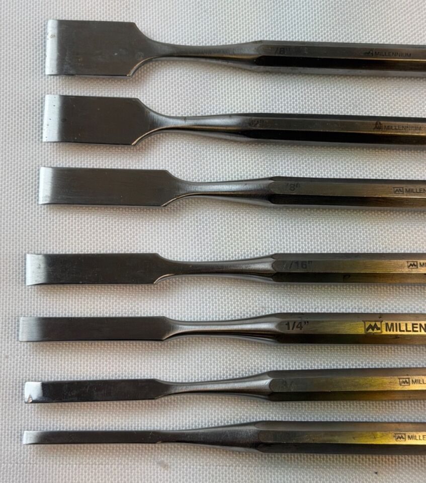 MILLENNIUM SURGICAL 1/8" - 5/8" Set of 7 Hoke Osteotomes — photo 5