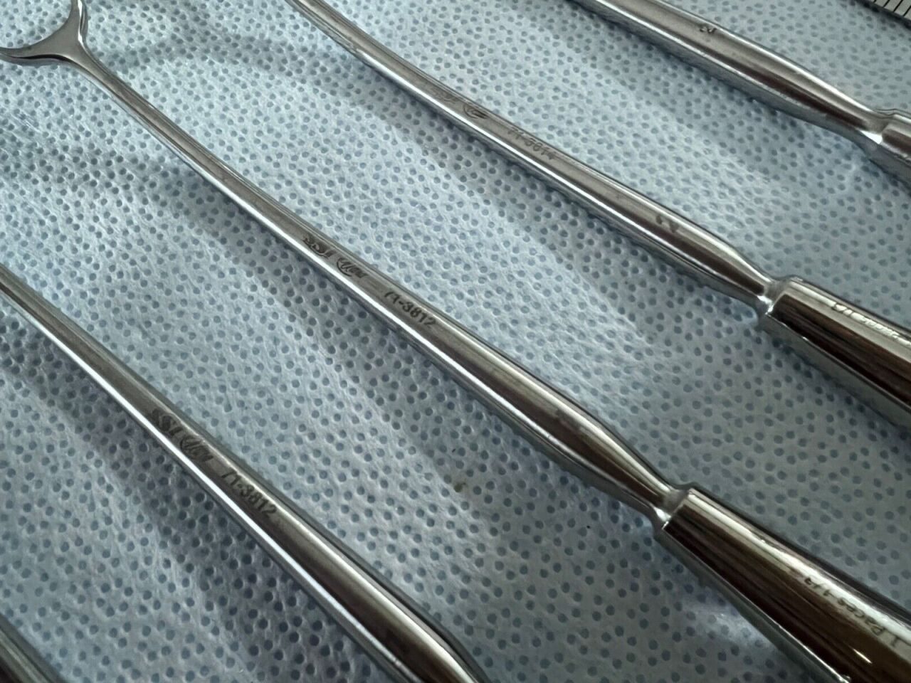 SSI ULTRA Set Of 7  & Miltex Curved Adenoid Curettes 8-1/2" Length — photo 4