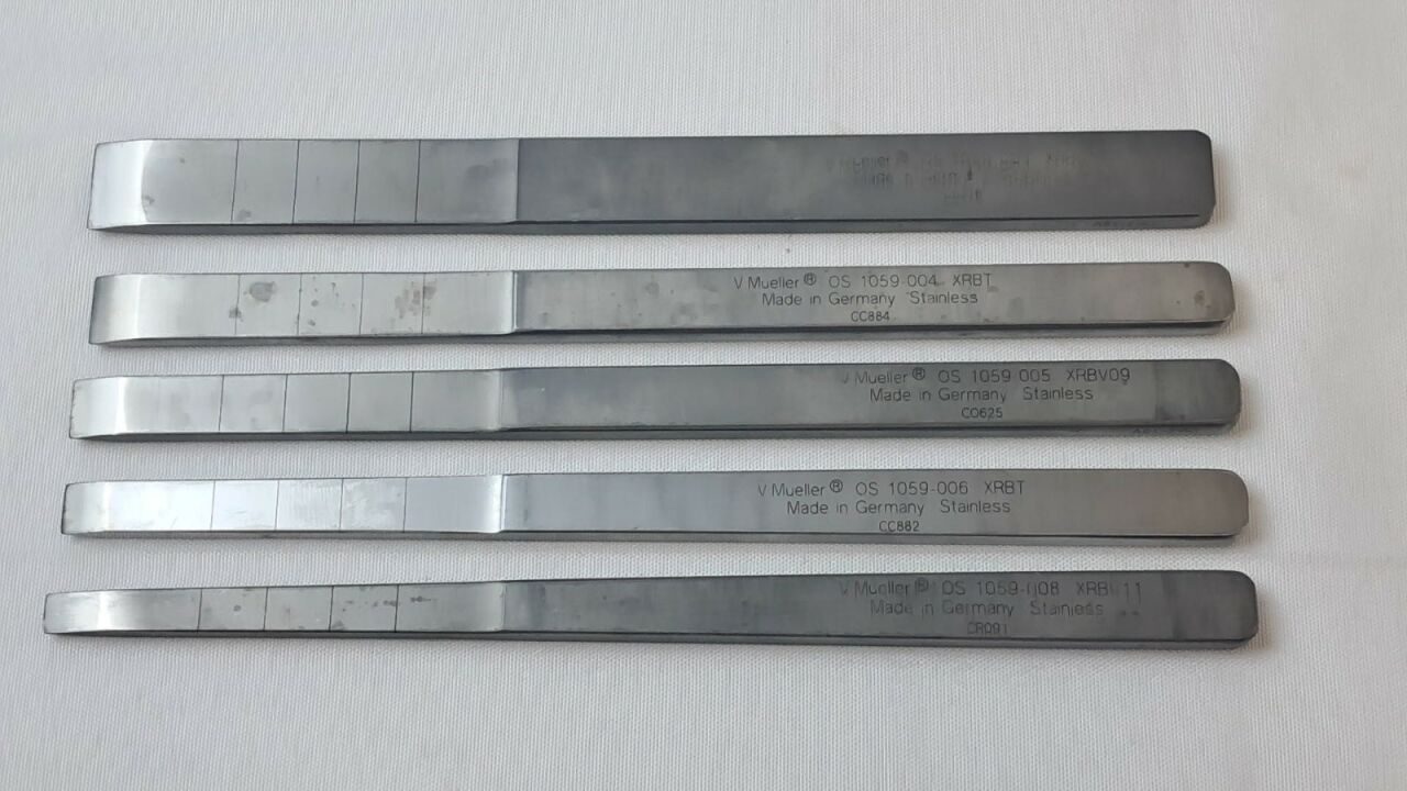 V. MUELLER Straight-Osteotome--2 5Pc. Straight Osteotome Set