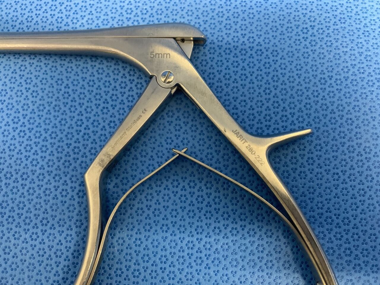 JARIT 280222 Spurling Kerrison Rongeur Punch 5mm X 40? X 8" — photo 2