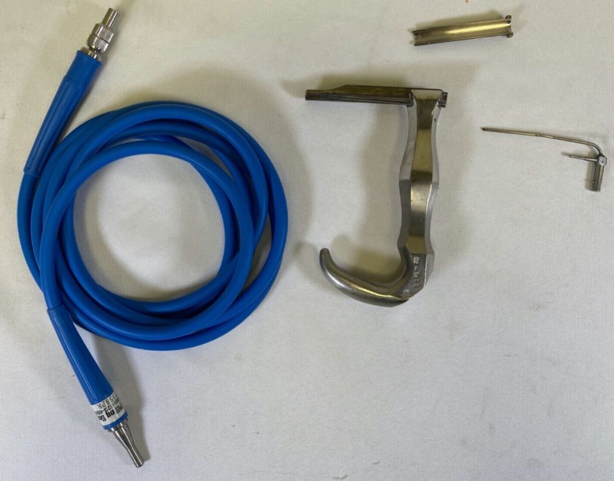 PILLING 52-1500 Infant Holinger Laryngoscope Light Carrier & Cord Pediatric ENT — photo 2