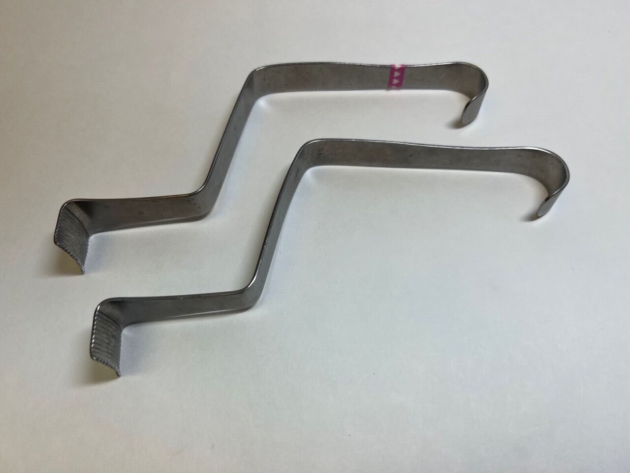 Pair of 2 'Z' Shaped Serrated Retractors — photo 1
