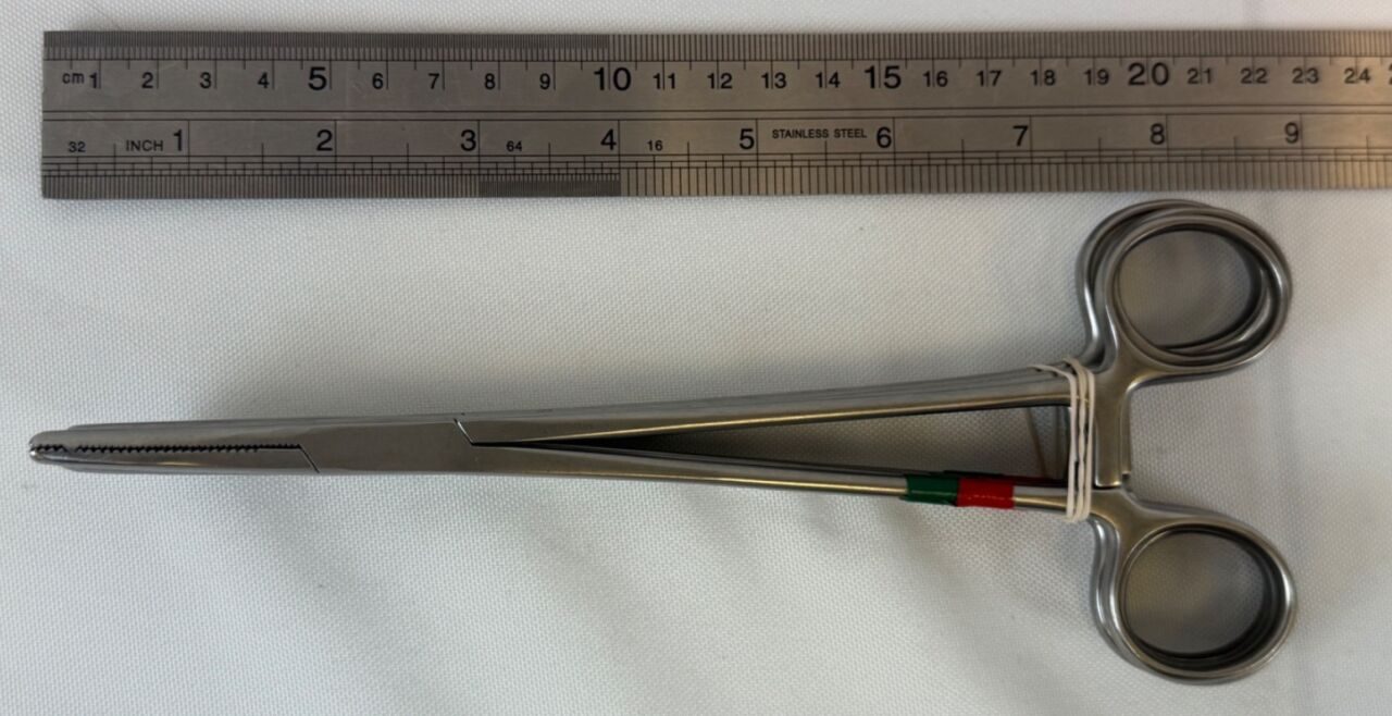 Hysterectomy Clamps Forceps Curved Single Tooth 9", Set of 4 German Stainless — photo 8