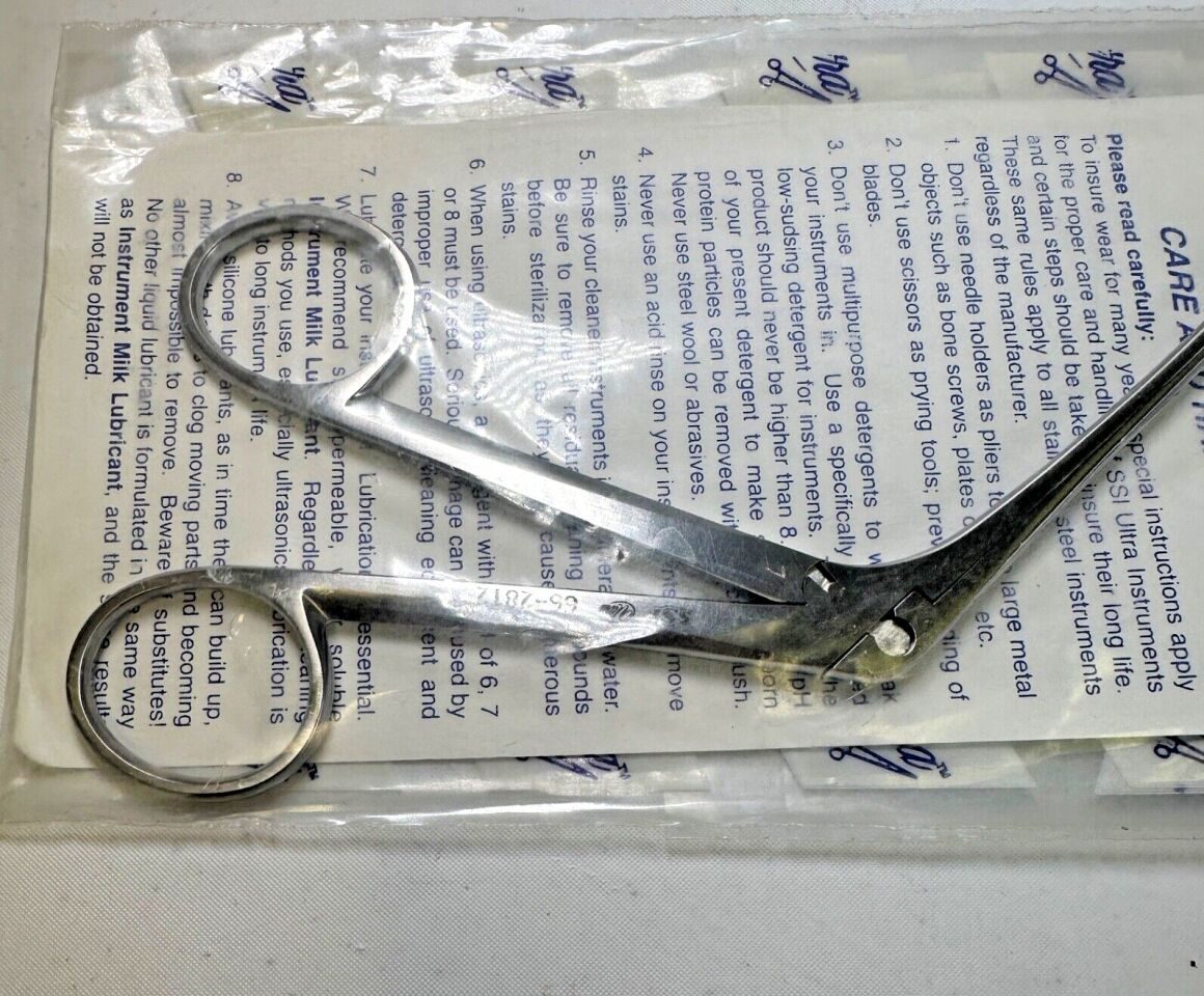 SSI ULTRA 66-2812 Weil-Blakesley #1 Nasal Forceps Fenestrated Oval Cups 4-3/8in — photo 2