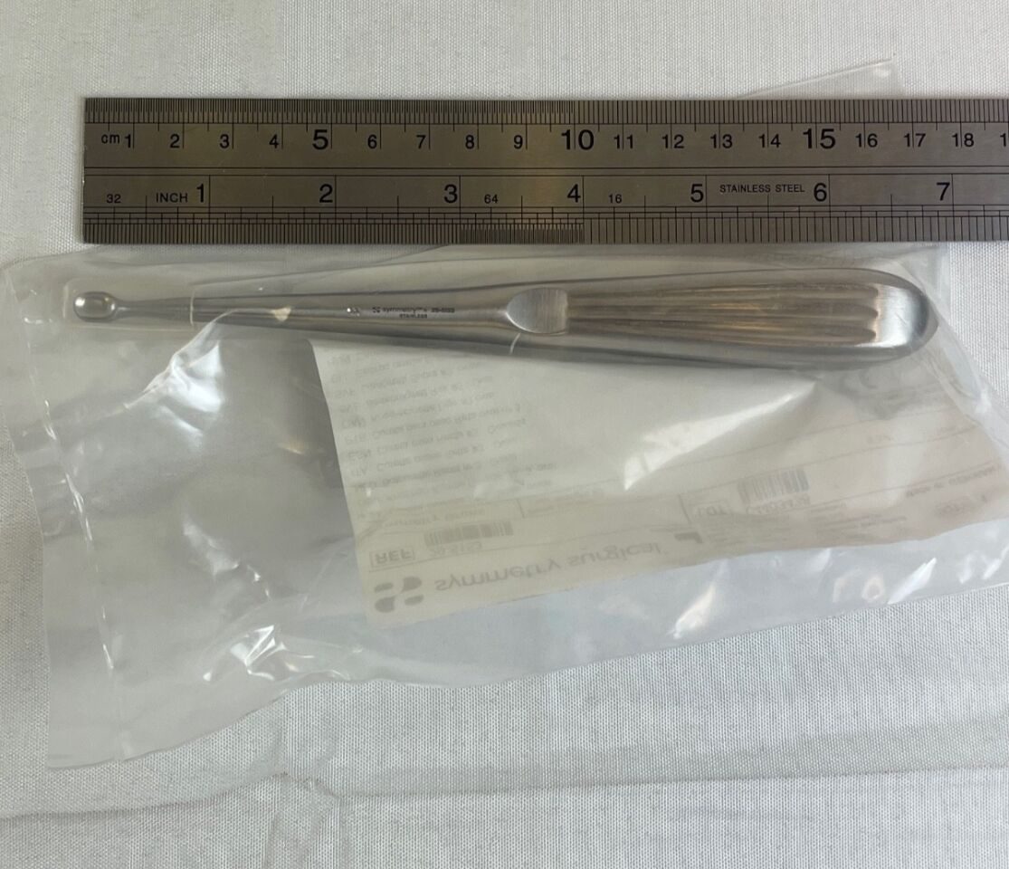SYMMETRY SURGICAL 29-5153 Bruns Curette Straight Oval #3 Cup — photo 6