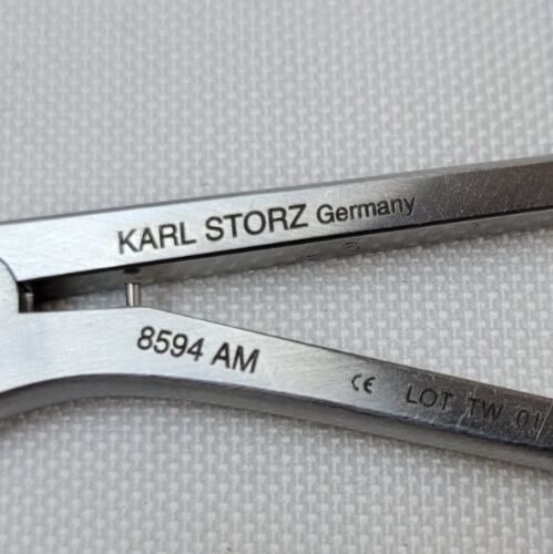 KARL STORZ 8594AM Laryngeal Biopsy Cupped Forceps 2mm Angled Right 45deg — photo 4
