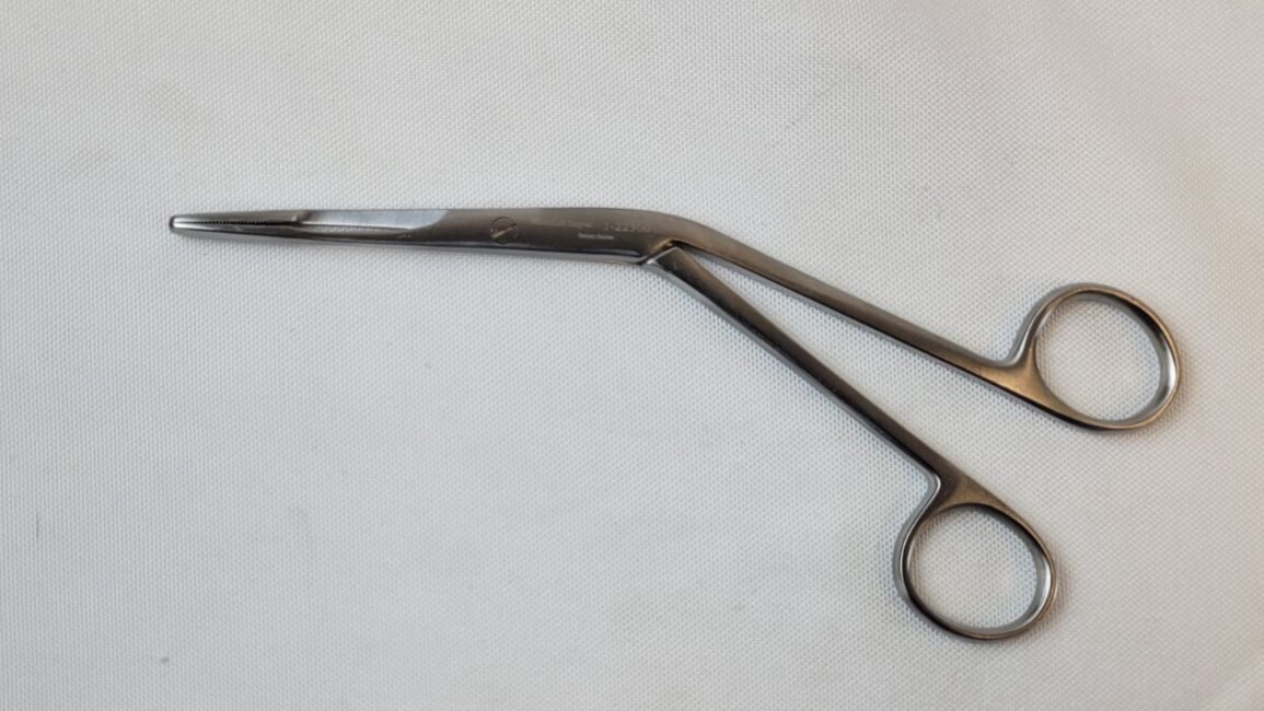 MILLENNIUM 1-22300 Hartman Nasal Dressing Forceps, Serrated Tips, 7.25", ENT