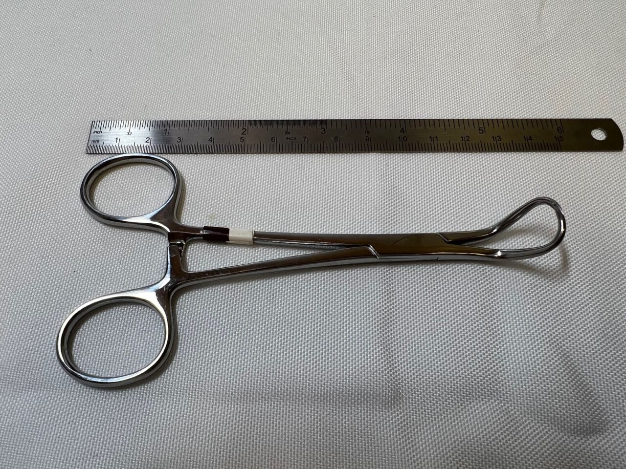 JARIT 110-102 Backhaus Towel Clamp Forceps 5-1/4" Angled — photo 6