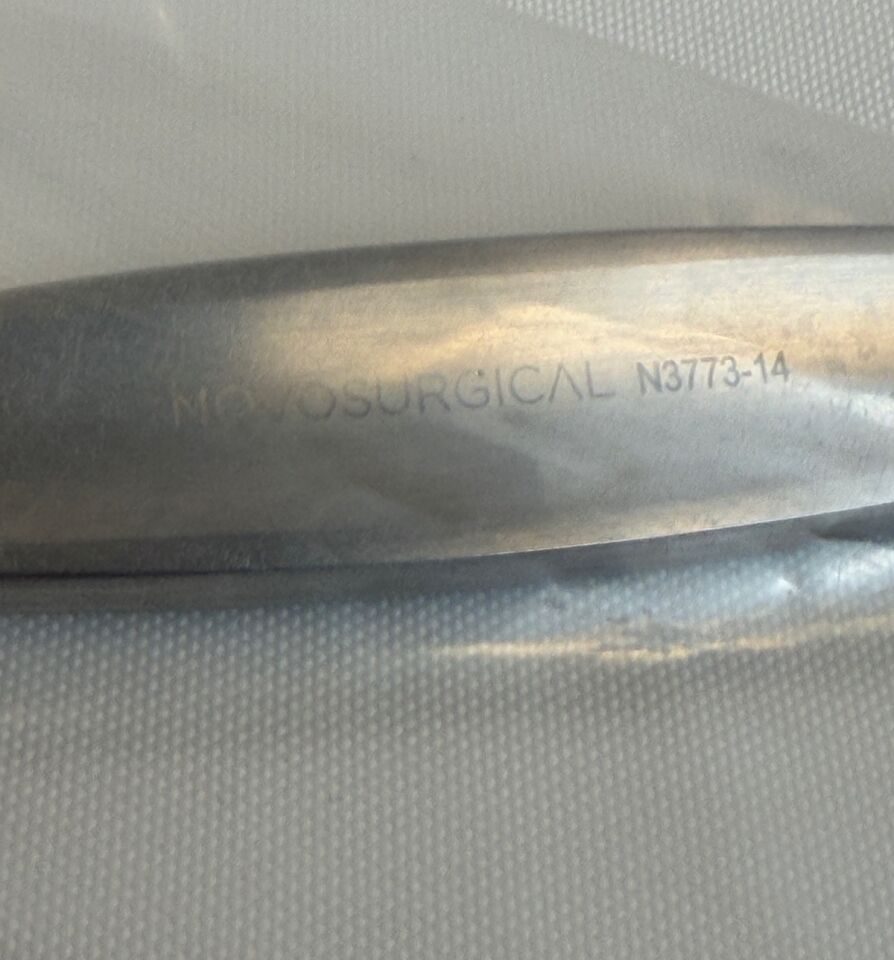 NOVO SURGICAL N3773-14 Cushing Little Joker Periosteal Elevator 6mm Wide Blade — photo 3