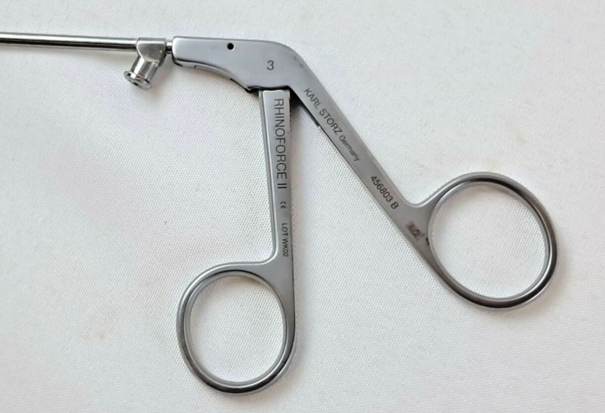KARL STORZ 456803B RHINOFORCE II Blakesley-Wilde Nasal Forceps Size 3 — photo 2
