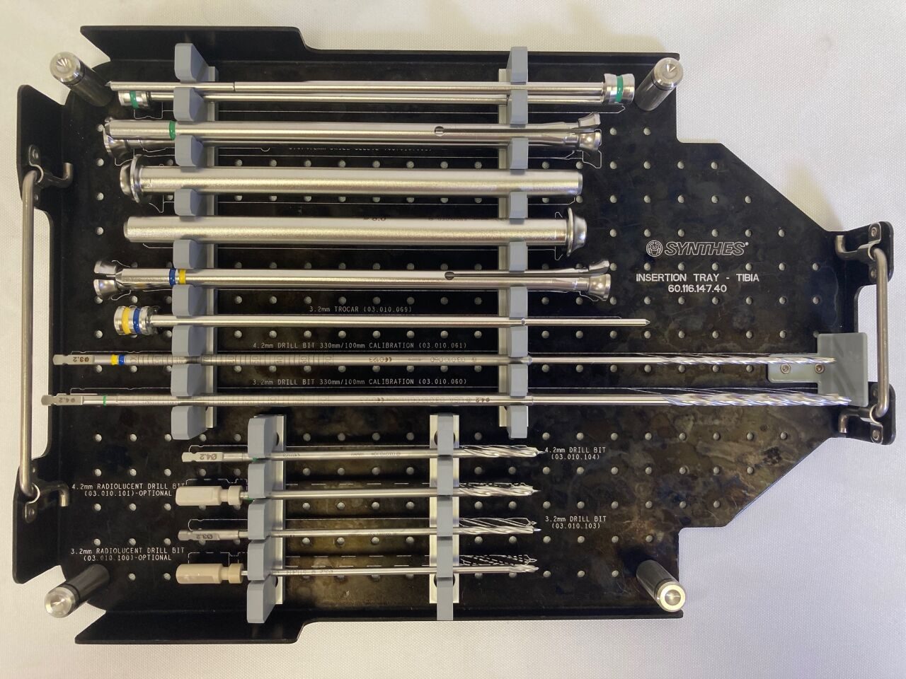 SYNTHES 01.116.040 & 01.116.047 Ti Cannulated Tibial Nail-EX Opening & Insertion Instrument Sets — photo 4