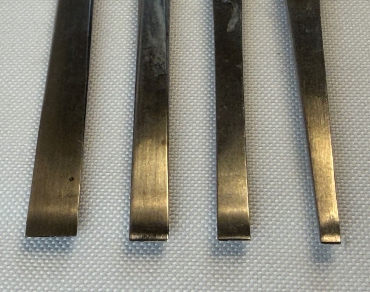 Set of 4 Storz Millennium Surgical V. Mueller Hexagonal Handle 6" ENT Osteotomes — photo 5