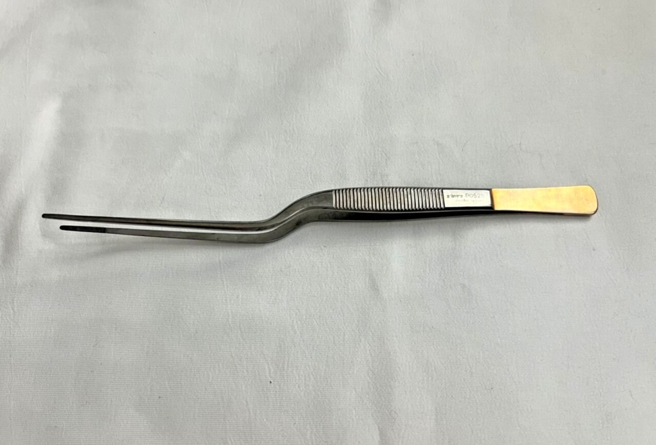 KARL STORZ P0525 ENT Mucosa Bayonet Forceps TC Inserts 7-5/8" Length — photo 1