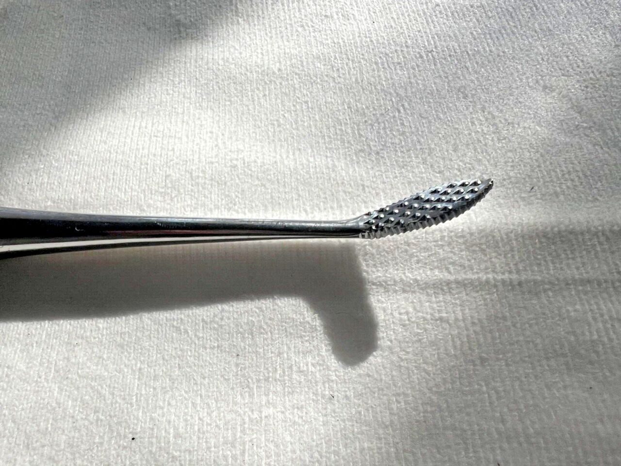 ZIMMER 1875-02 Hand Facet Rasp Left Handed 20deg Blade Angle 11-3/4" Length — photo 2