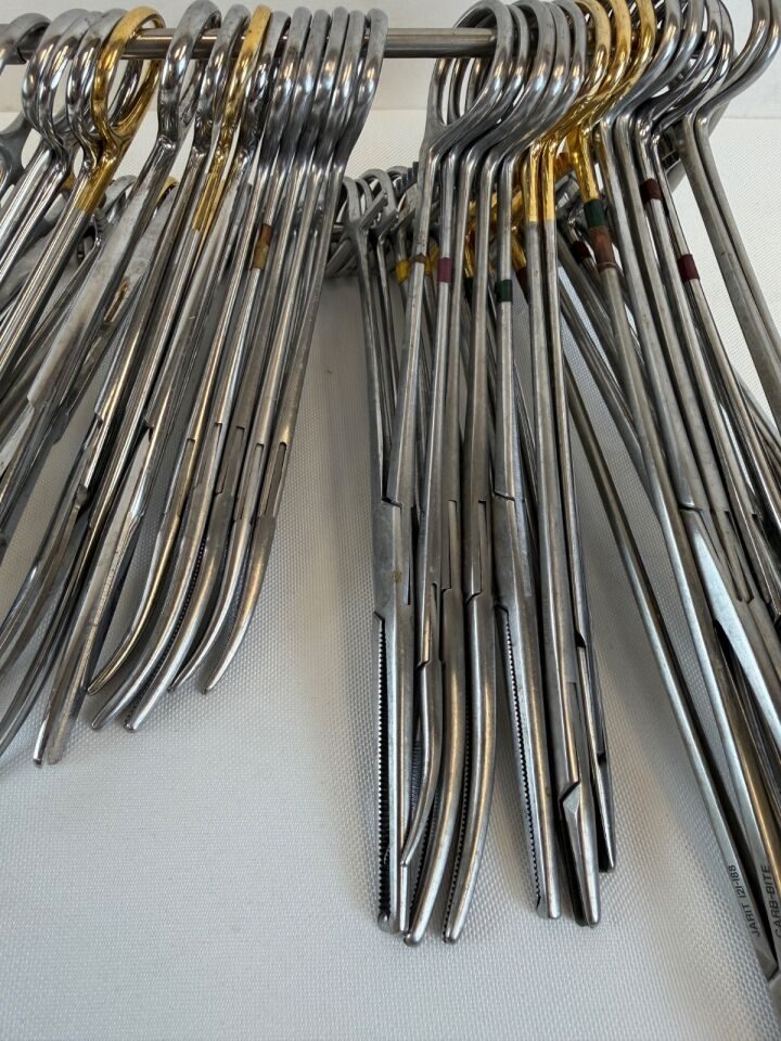 VARIOUS  82 Piece Jarit V. Mueller Spine Instrument Tray w Sterilization Case — photo 4