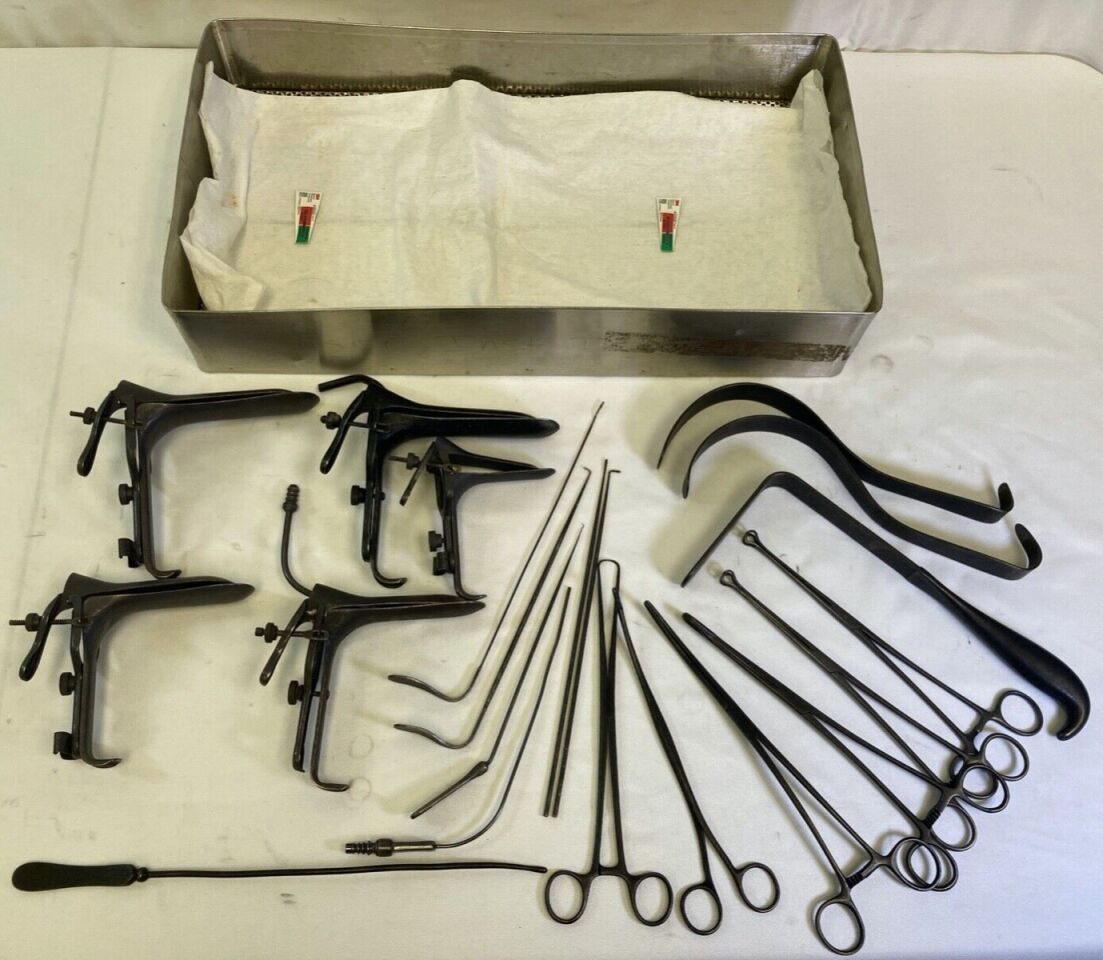CODMAN 21 Piece Laser Anodized Blacked w/ Sterilization Tray OBGYN Instrument Set