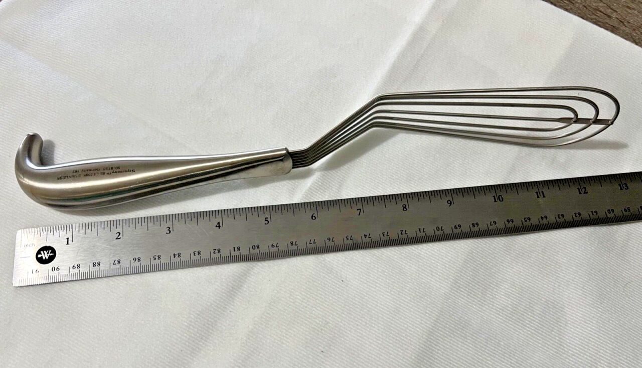 SYMMETRY SURGICAL 50-8153 Aliison Lung Retractor 50mm Wide Blade 12-1/2" Length — photo 4