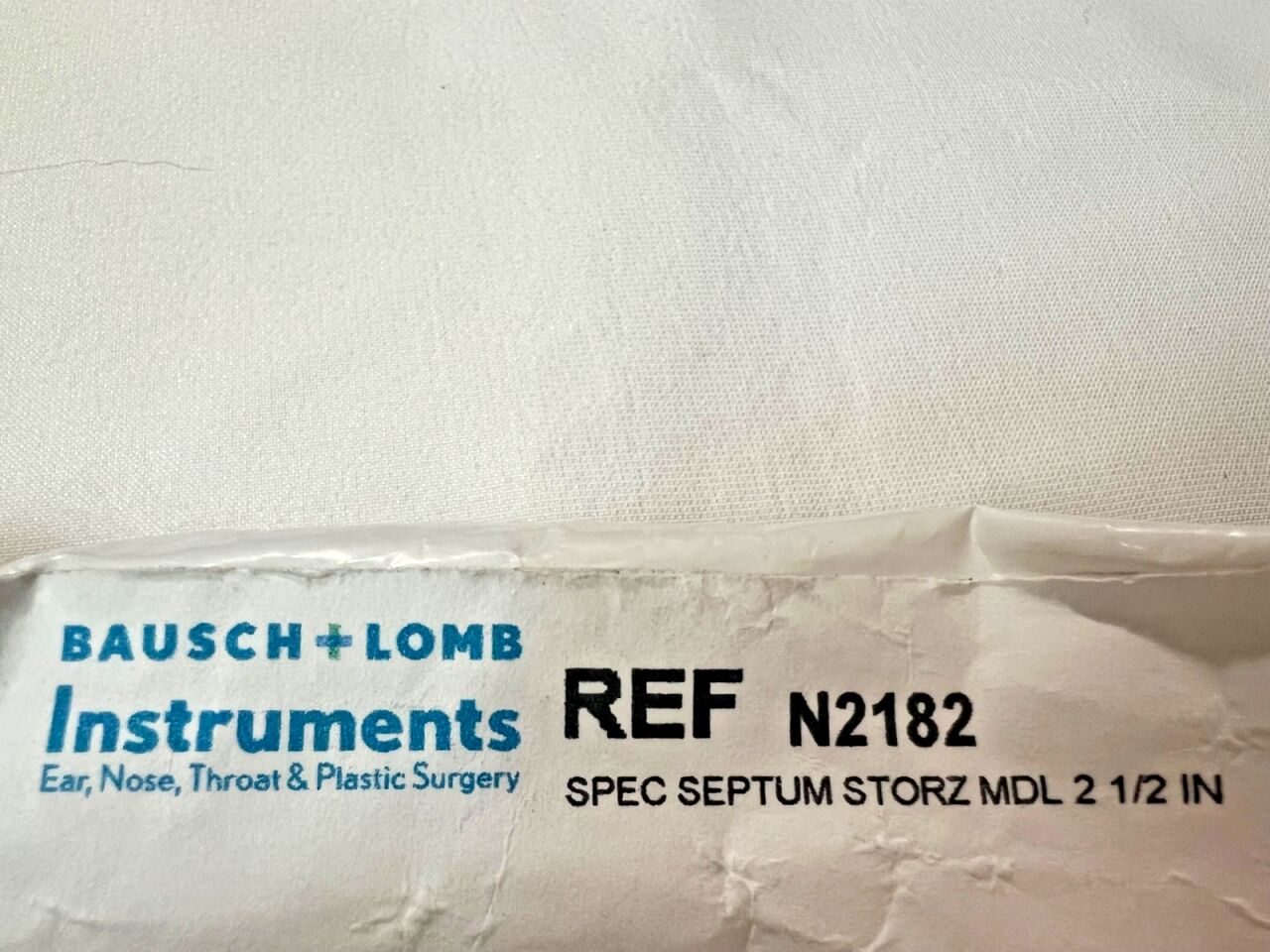 BAUSCH & LOMB N2182 Septum Speculum 64mm Blades X 5.7" Length ENT — photo 2