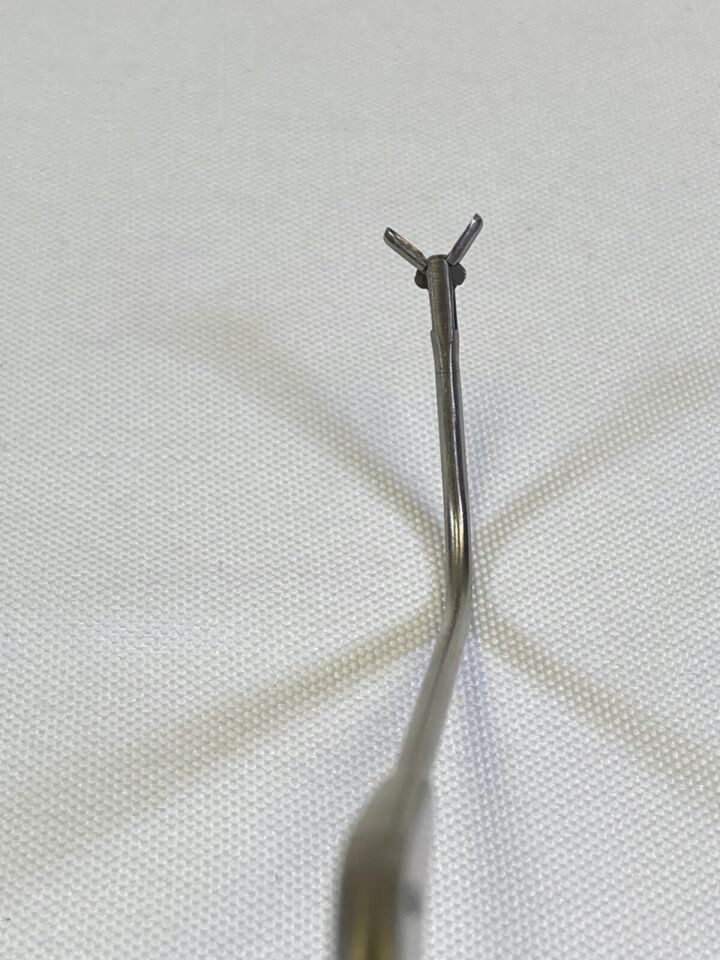 R. WOLF 8211.195 Double Spoon Forceps 100deg Upward Curve Small Horizontal Jaw — photo 4