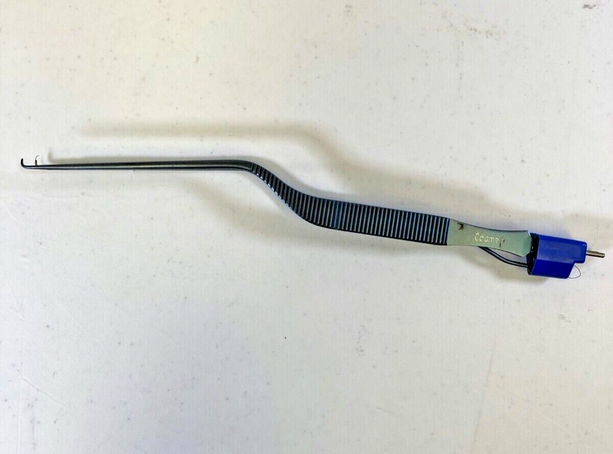 CODMAN 80-1224 0.75mm 90deg Up Tip Titanium Malis Irrigating Bipolar Forcep