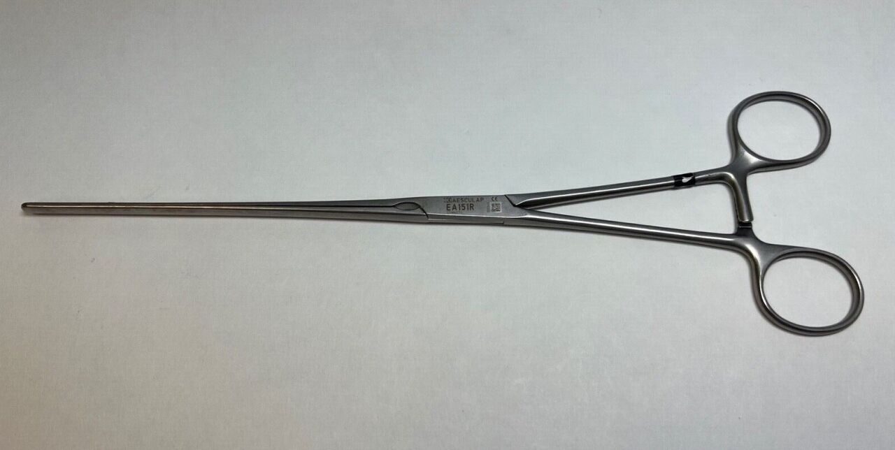 AESCULAP EA151R Kocher Intestinal Grasping Forcep Straight Jaw, 9-3/4" L — photo 1