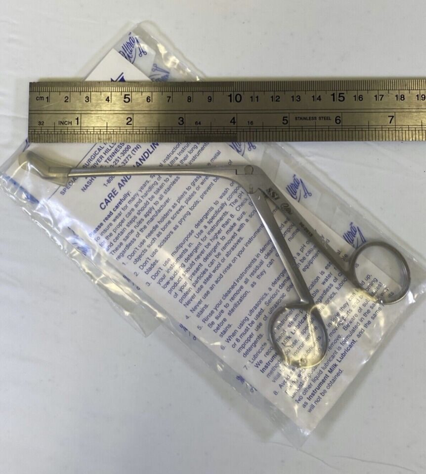SSI ULTRA SYMMETRY 66-2813 Weil Blakesley Nasal Forcep Fenestrated 45deg x 5mm Jaw — photo 8