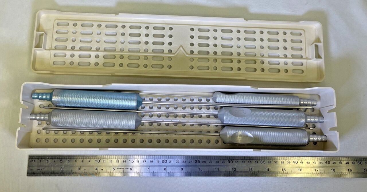 BYRON  Set of 5 Liposuction Cannulas w/ Sterilization Case — photo 10