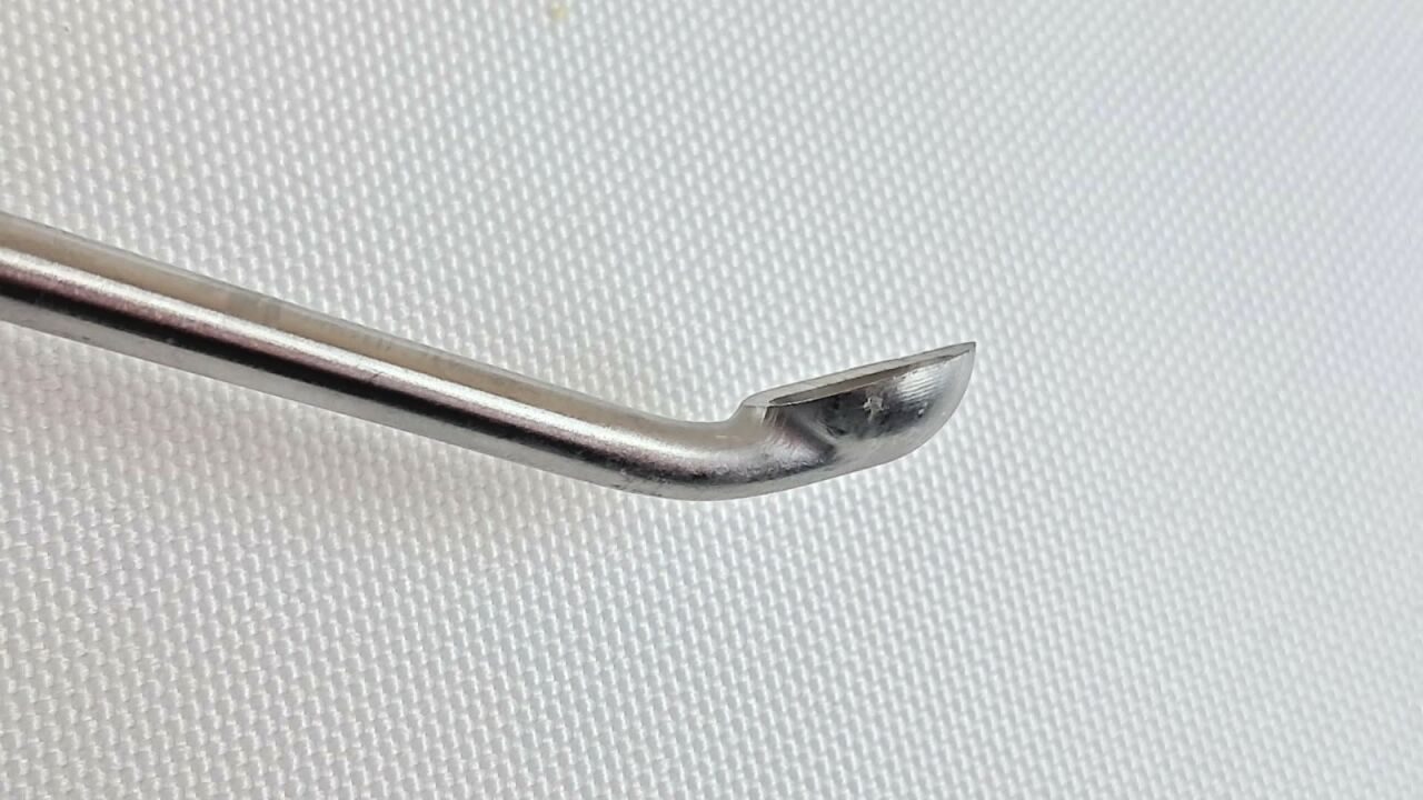 WALLIE HEINIG Lenox Maclaren Size 2 Angled Curette 4.5mm x 7.5mm Cup 15" — photo 3