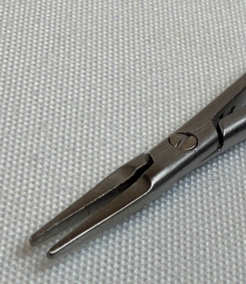 SCANLAN 6006-152 Diamond Dust Jacobson Micro Needle Holder 9" Ring Handle 5-0 — photo 4