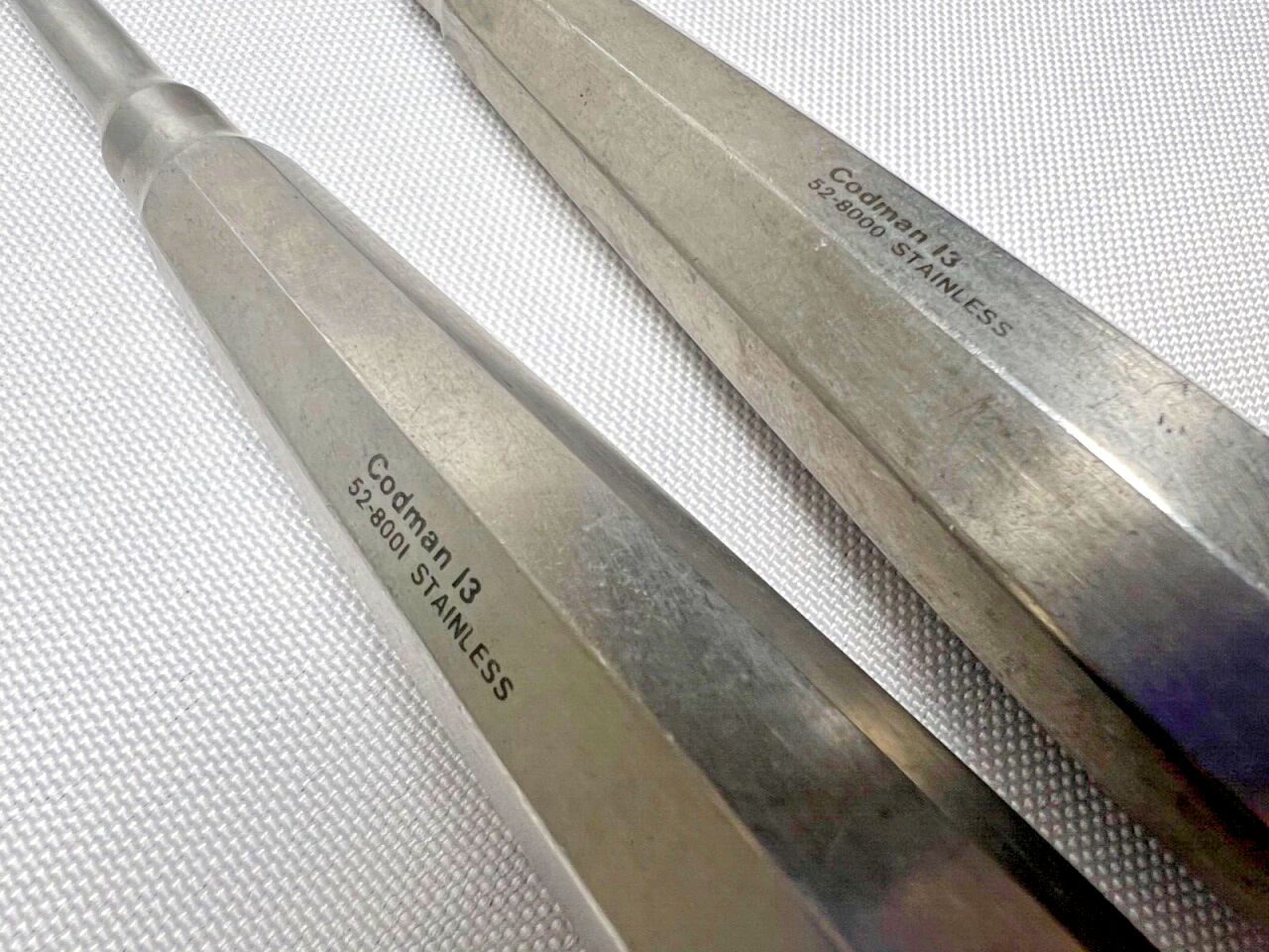 CODMAN 52-8000 & 52-8001 Left & Right Doyen Rasps Orthopedic — photo 4