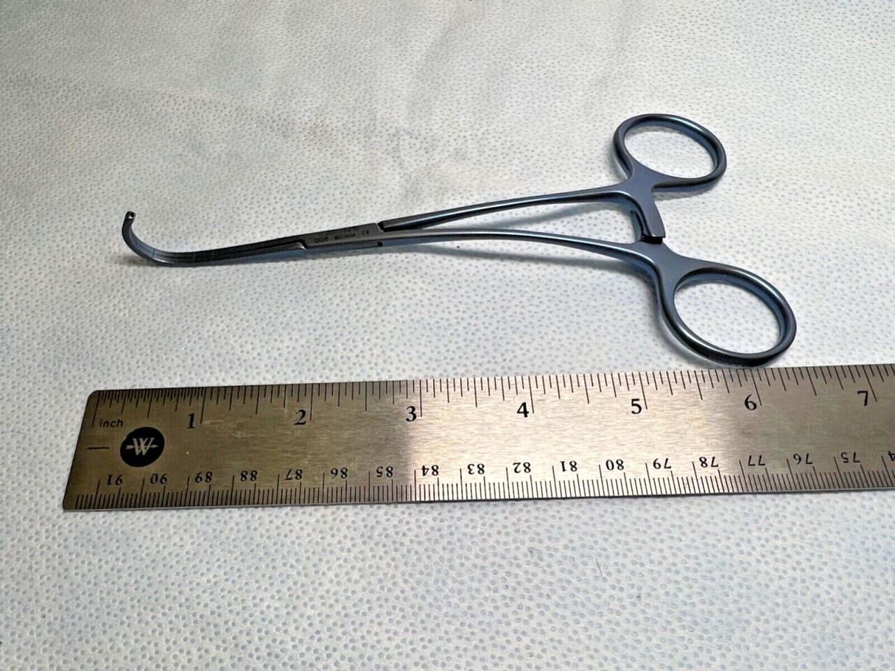 PILLING WECK 359210 Castanada TI DeBakey Vascular Curved Clamp Forcep 6-3/8" — photo 7