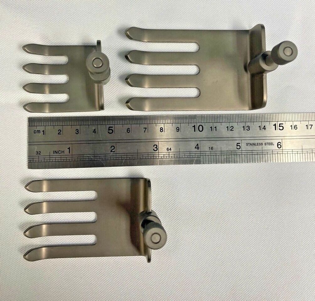 Set of 12 Scoville Hinged Retractor Set w/ Rake & Blunt Blades Neurology Spinal — photo 3