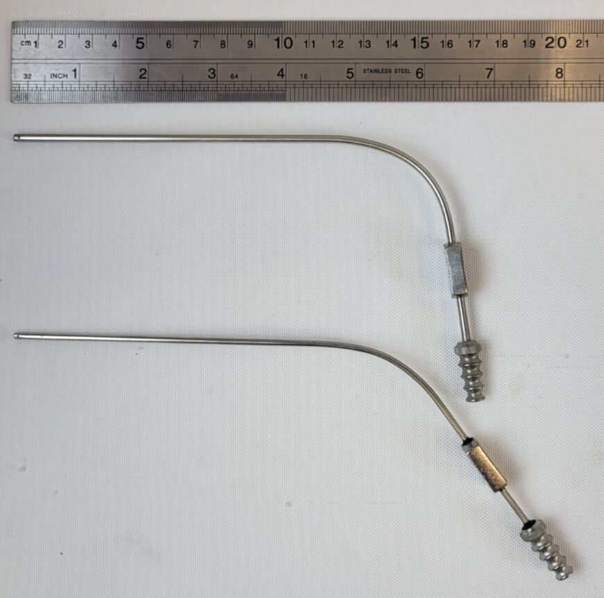 V. MUELLER NL9708-007 & NL9708-009 McCulloch 5" 7/9 Fr Set of 2 McCulloch Suction Tubes — photo 7