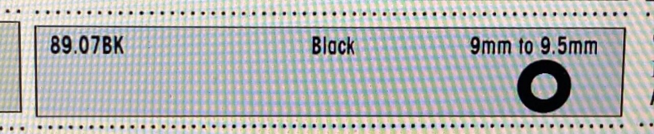 R. WOLF 89.07BK 9-9.5mm Black Sealing Caps Silicone Seals — photo 5