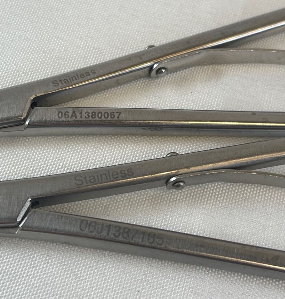 PILLING WECK 237081 Pair of Horizon Open Ligating Curved Medium 8" Clip Appliers — photo 5
