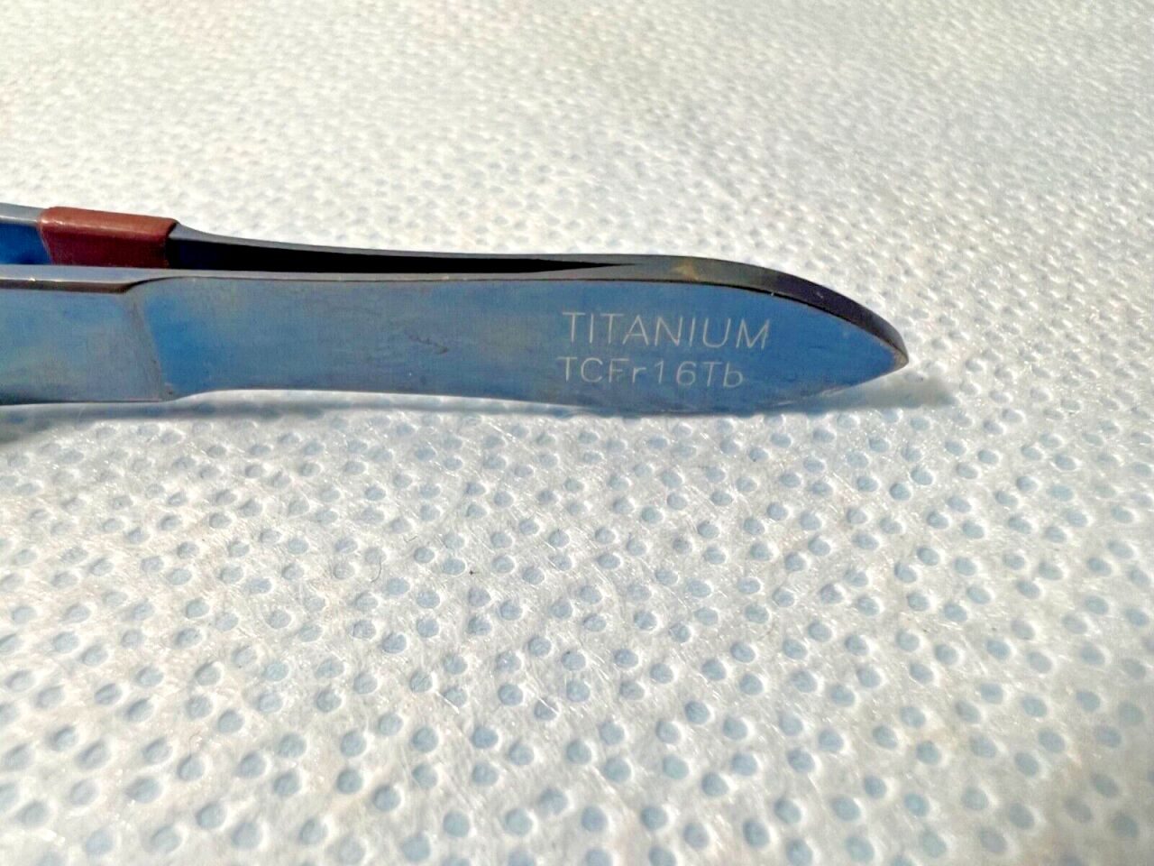 MICROSURGERY INSTRUMENTS TCFr16Tb Straight Forcep 1x2 Micro Teeth, 6-1/4" Length — photo 3
