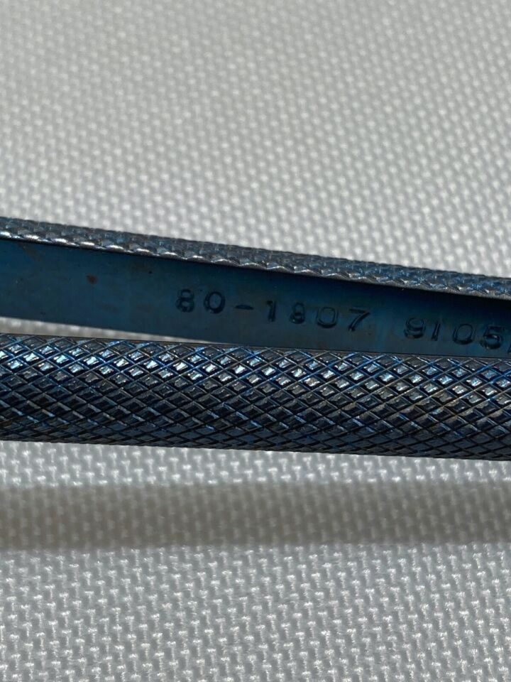 CODMAN 80-1807 Titanium Curved Fine Tip L: 7" Micro Tying Forceps — photo 2