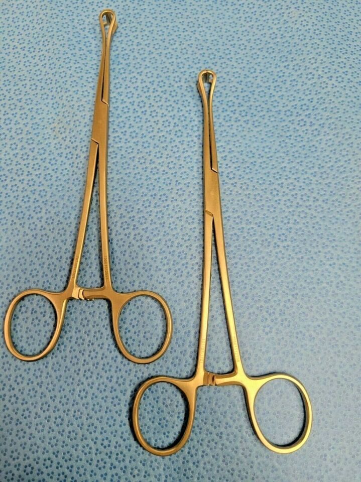 JARIT 136-181 Babcock Tissue Forceps 6" 8mm Wide Jaw, Lot of 2 — photo 5