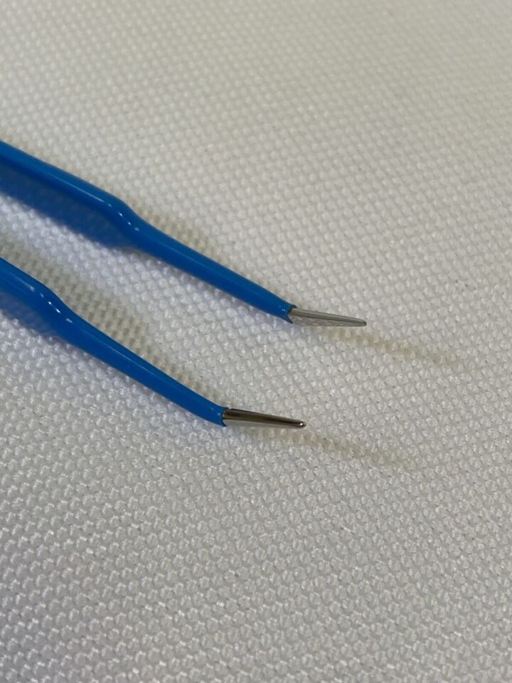 ELLMAN J3 30-0117 Angled Tip McPherson Bipolar Forceps 0.5mm x 3.5" Ophthalmic — photo 6