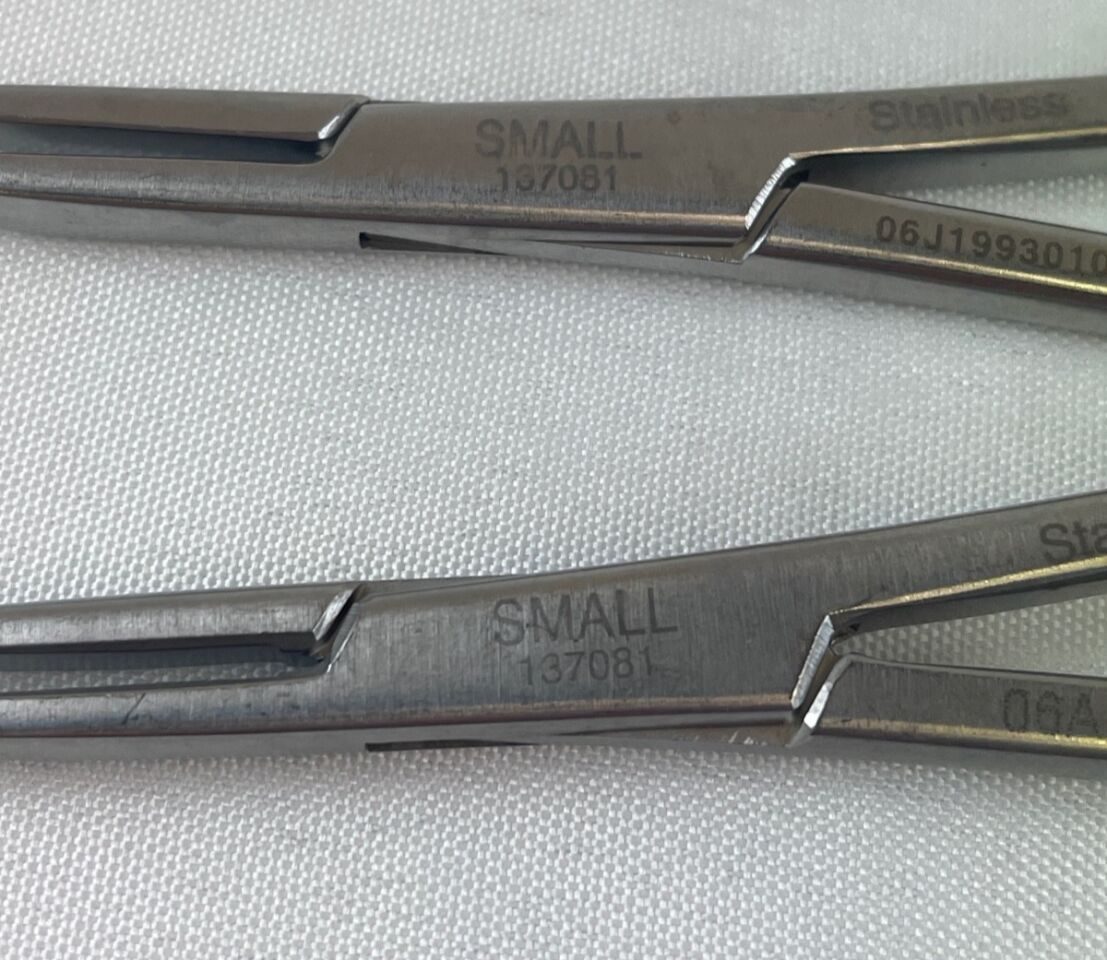 PILLING WECK 137081 Pair of Horizon Open Ligating Curved Small 8" Clip Appliers — photo 3